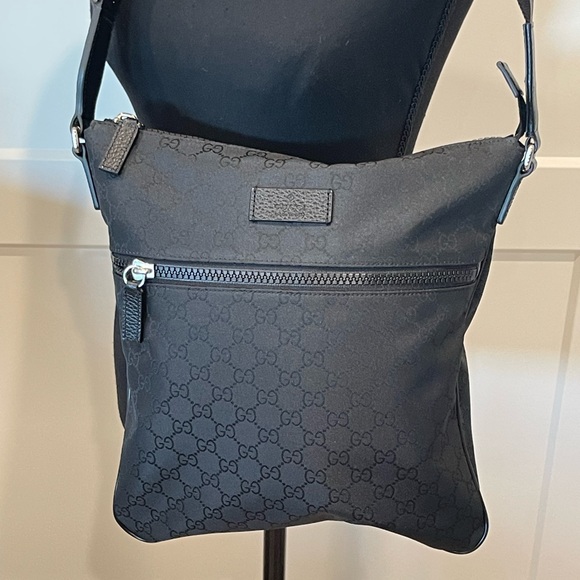 Gucci Handbags - Gucci Black Messenger Bag